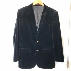 Midnight blue velvet blazer